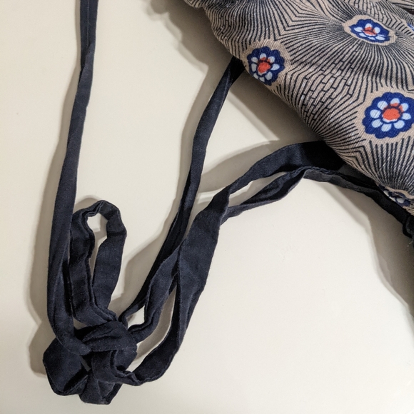 Free People Mosaic Floral Tiered Halter Dress - Size 8 - Picture 5 of 6